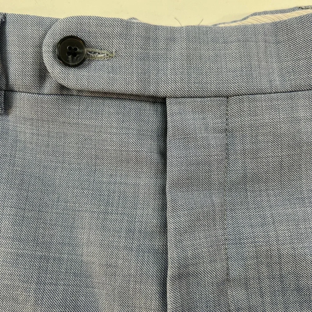 Ballin Comfort EZE Blue Super 110 Wool Pants Made in‎ Canada 33